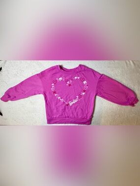Barbie Hot Pink Heart Graphic Sweatshirt size 6-6x by Barbie